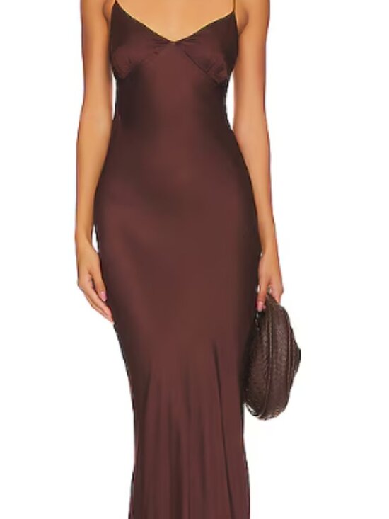 Faithfull the Brand Dresses & Skirts - FAITHFULL Santiana Maxi Dress – Dark Truffle – US 6 / M – NWT